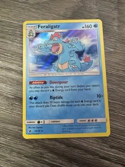 Pokemon Tcg Feraligatr 24/70 LP Holo SM Dragon Majesty - Image 1