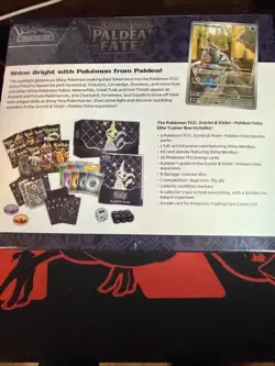 Pokemon TCG: Scarlet & Violet Paldean Fates Elite Trainer Box ETB Sealed - Image 2