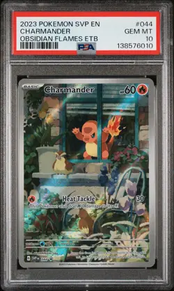 2023 POKEMON SVP EN-SV BLACK STAR PROMO #044 CHARMANDER PSA 10 - Image 1