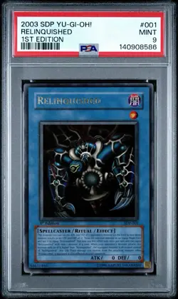 2003 Yu-Gi-Oh! Relinquished Starter Deck: Pegasus SDP 1st Edition Ultra PSA 9 - Image 1