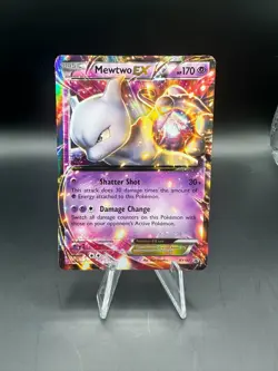 POKEMON MEWTWO EX HOLO XY107 BLACK STAR PROMO NM - Image 1