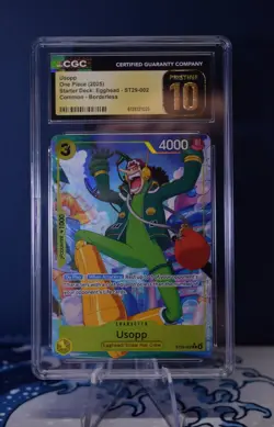 Usopp ST29-002 Borderless CGC Pristine 10 One Piece Egghead Deck - Image 1