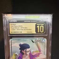 Smoker Leader AA Parallel Royal Blood OP10-001 One Piece CGC 10 Pristine - Image 3