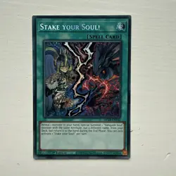 Yu-Gi-Oh TCG Stake Your Soul Prismatic Secret Rare Card MP24-EN142 - Image 1