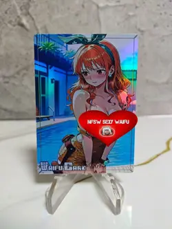 Nami Trading Card Waifu Goddess Story Anime Girl holo Karte Manga Full Art - Image 1