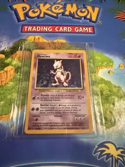 Pokemon Mewtwo Holo English 1999 Trading Cards Base Set NM/LP 💎 - Image 2