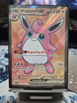 Pokemon TCG Wigglytuff EX Scarlet Violet 151 English Card 187/165 - Image 1