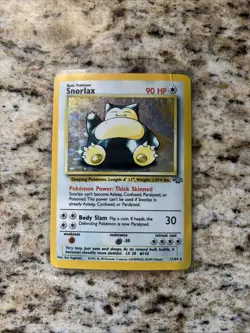 Pokemon Card Snorlax Holo Unlimited Jungle Set WotC 1999 Ultra Rare 11/64 - Image 1