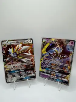 Solgaleo GX SM16 Promo & Lunala GX 66/149 – Sun & Moon Pokemon Card Lot - Image 1