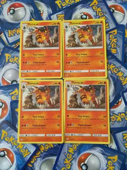 [LOT of 4] Torracat (25/149) Pokemon Card - Sun & Moon NM - Free Shipping - Image 5