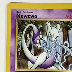 Pokemon Card Mewtwo Black Star Promo # 12 WOTC Non Holo Vintage - Image 2