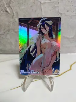 Albedo Trading Card Waifu Goddess Story Anime Girl holo Karte Manga Full Art - Image 1