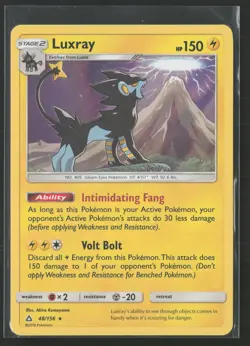Luxray Holo Rare SM - Ultra Prism 48/156 NM Pokemon Card - Image 1