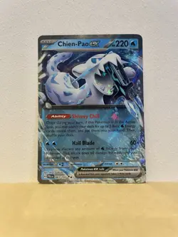 Pokemon TCG Chien-Pao EX 061/193 Sv02: Paldea Evolved Holo Card - Image 1