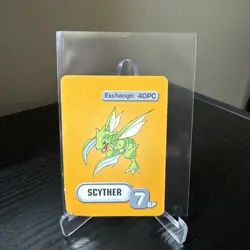 2005 Pokemon Master Trainer Board Game Pokemon Card RARE Scyther - Image 1