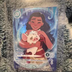Moana Curious Explorer Foil Character Card 242/204 The First Chapter Lorcana TCG - Image 1