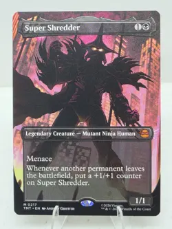 Magic the Gathering - Super Shredder Borderless - #0217 - MYTHIC - TMNT - NM/M - Image 1