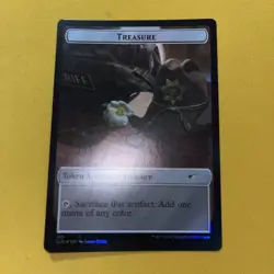 1x Treasure Token Walker (Metal Head) Token - Foil Light Play MTG Magic - Kid - Image 3