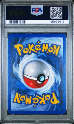 2007 Pokemon Pop Series 5 Mew Holo Inverted Back #3 Swirl PSA 8 + HOLO BLEED - Image 2