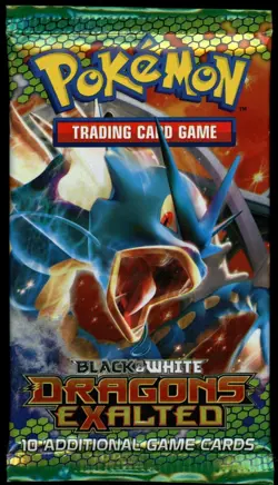 Pokemon Black & White Dragons Exalted Booster Pack Factory Sealed Gyarados Art 820650107658 - Image 1
