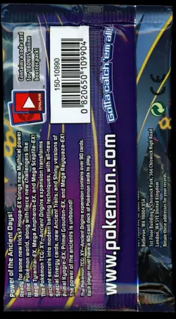 Pokemon XY Ancient Origins 2015 Booster Pack Factory SEALED 820650109904 - Image 2