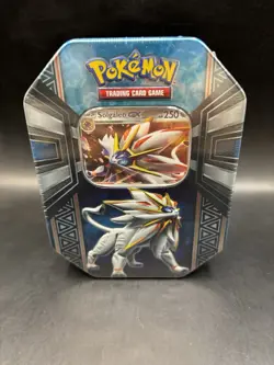 Pokemon TCG Tin- Alola Solgaleo GX Factory Sealed 2017 Sun & Moon Series - Image 1
