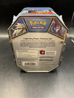 Pokemon TCG Tin- Alola Solgaleo GX Factory Sealed 2017 Sun & Moon Series - Image 5