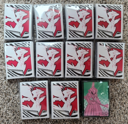 Pokemon Sleeves Lot x11 sets of 65ct sleeves (10 White Flare, 1 Paradox Rift) - Image 1