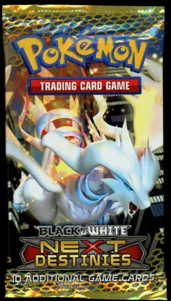 Pokemon Black & White Next Destinies Booster Pack Sealed Reshiram Art Vintage - Image 1