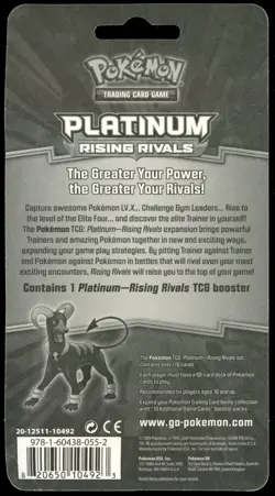 Pokemon TCG Platinum Rising Rivals Blister Leafeon Art *Factory Sealed* 2009 - Image 2