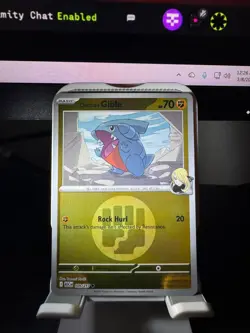 Pokemon TCG Cynthia's Gible (Energy) Reverse Holo 109/217 Ascended Heroes - Image 1