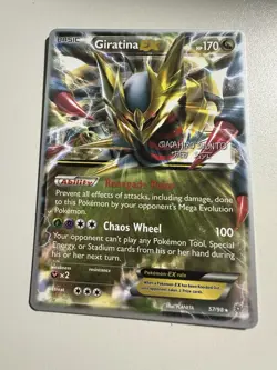 Giratina EX 57/98 Holo Rare Pokemon Card Ancient Origins Set - Image 1