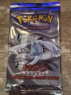 2000 POKEMON NEO GENESIS UNLIMITED LUGIA SEALED BOOSTER PACK Brand New Sealed - Image 2