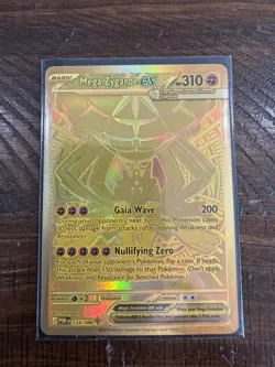 Pokemon Mega Zygarde EX Full Art Foil Card 124/088- GOLD - Perfect Order English - Image 4