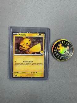 Pikachu 051/162 Stamped 2026 Pokemon Day 30 Promo TCG With Coin - Image 1