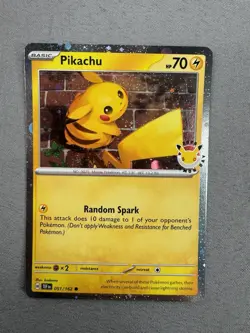 Pikachu 051/162 Stamped 2026 Pokemon Day 30 Promo TCG With Coin - Image 3