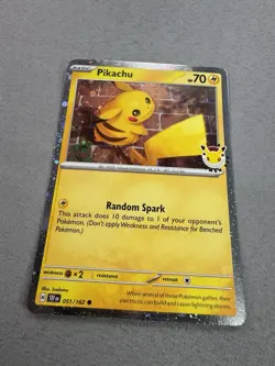 Pikachu 051/162 Stamped 2026 Pokemon Day 30 Promo TCG With Coin - Image 4