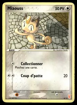 Carte Pokemon Miaouss 4/12 Trainer Kit Posipi FR - Image 1