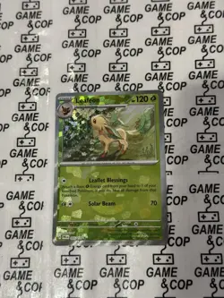 Pokemon Leafeon 005/131 Prismatic Evolutions Master Ball Reverse Holo Rare - NM - Image 1