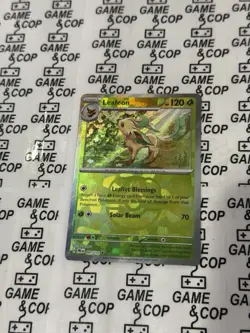 Pokemon Leafeon 005/131 Prismatic Evolutions Master Ball Reverse Holo Rare - NM - Image 2