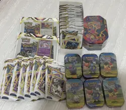 Pokemon Mega Charizard EX Tin + 6 Ascended Heroes Mini Tin + 22 Blisters - New - Image 1