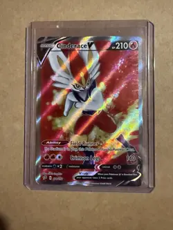 Pokemon Cinderace V Rebel Clash Ultra Rare Full Art Holo – 178/192 – 210 HP - Image 1