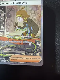 Clemonts Quick Wit 243/191 - Pokemon Surging Sparks Special Illustration Rare - Image 5