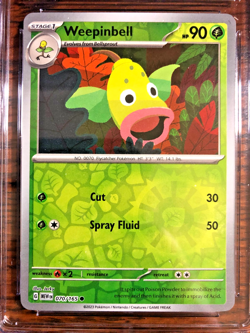 Weepinbell Reverse Holo #070 - CGC GEM MINT 10 - Scarlet & Violet 151 - Pokemon - Image 2