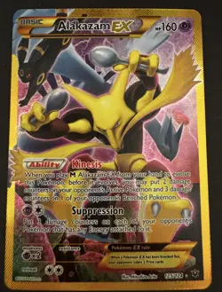 Pokemon Alakazam EX Secret Rare Full Art Fates Collide 125/124 Holo 160 HP - Image 1