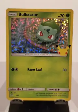 Pokemon TCG Bulbasaur 1/25 HOLO McDonald 2021 Promo 25th Anniversary (MINT/NM) - Image 3