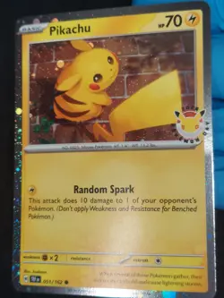 Pokemon Day 30th Anniversary - Pikachu 051 /162 Holo 2026 Promo Many Swirls! 💎 - Image 1
