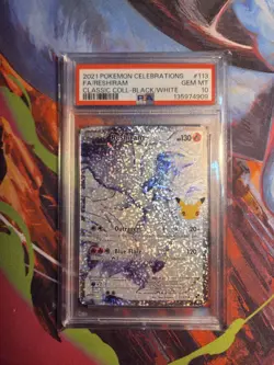 PSA 10 GEM MINT Pokemon Reshiram Celebrations Classic Collection Holo 113/114 !! - Image 1
