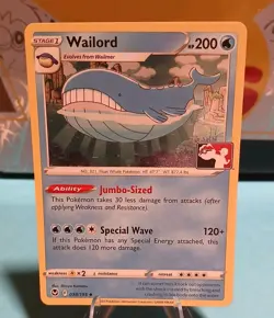 Wailord 038/195 Prize Pack Series 3 Pokemon Play! NM Condition - Image 5