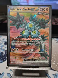 Pokemon TCG Sandy Shocks EX Paradox Rift 228/182 Holo Ultra Rare - Image 1